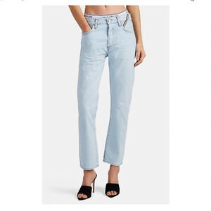 Jean Atelier Luxury Mock Brief Pant Jeans in color Sky size 25 NWT